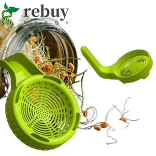 Rebuy ฝาพลาสติก สีเขียว ขนาด 86 มม. พร้อมที่จับ สําหรับปลูกถั่วงอก