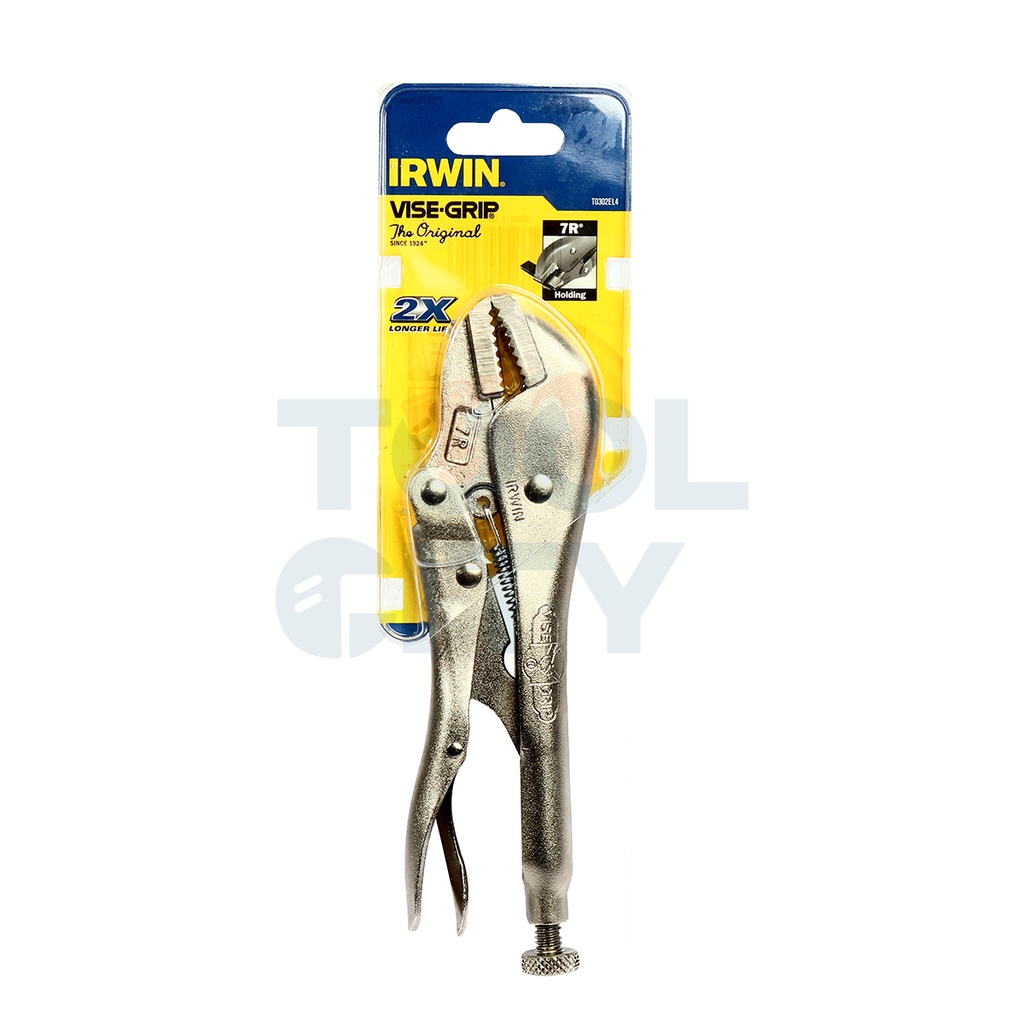 IRWIN (IRWIN) 7R คีมล็อคปากตรง ขนาด 7 นิ้ว