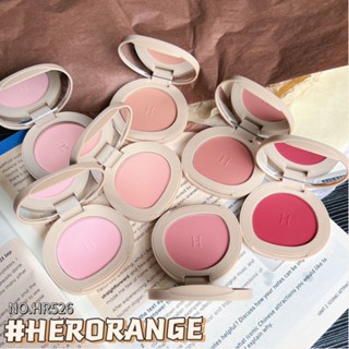 ✨Herorange เครื่องสําอางบลัชออน เนื้อแมตต์ ไฮกลอส โมโนโครม สีนู้ดธรรมชาติ