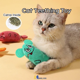 ฟันบด Catnip ของเล่น Funny Interactive ตุ๊กตาแมวของเล่นสัตว์เลี้ยงลูกแมวเคี้ยวกรงเล็บ Thumb MOLISA MOLISA