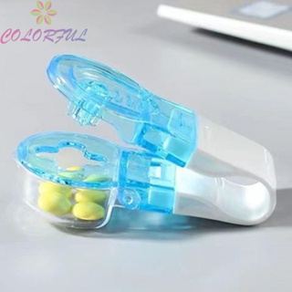 【COLORFUL】Medicine Dispenser Kitchen Tools Pill Taker Medicine Dispenser Polyacetal Resin