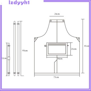 [JoyDIY] ผ้ากันเปื้อนทําอาหาร ทนทาน สายรัดปรับได้ สําหรับย่างบาร์บีคิว