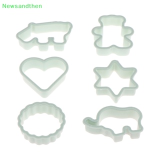 Newsandthen 6 ชิ้น / เซต แซนวิช ซูชิ บิสกิต ตัด รูปสัตว์ พลาสติก คุกกี้ ขนม แม่พิมพ์ดี