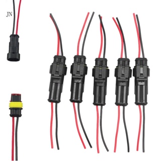 Jn ชุดปลั๊กซ็อกเก็ตเชื่อมต่อไฟฟ้า กันน้ํา 5 X 2 Pin Way สําหรับรถยนต์