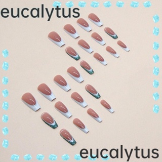 Eucalytus1 เล็บปลอม หัวเหลี่ยม แบบสวม DIY