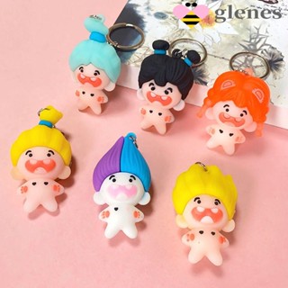 Glenes พวงกุญแจ จี้ตุ๊กตายางซิลิโคน รูปการ์ตูนอนิเมะ Missing Teeth DIY