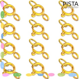 Pista ตะขอสปริง สีทอง 5 มม. สําหรับทําเครื่องประดับ ต่างหู สร้อยข้อเท้า