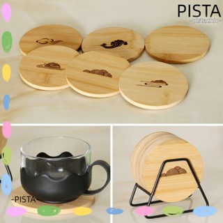 Pista จานไม้ไผ่ ทรงกลม สไตล์สร้างสรรค์ สําหรับตกแต่งบ้าน