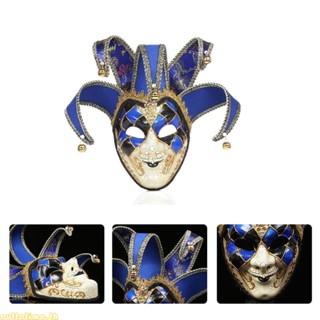 หน้ากาก Venetian Mardi Gras Jester-Mask เหมาะกับวันฮาโลวีน สําหรับผู้ชาย และผู้หญิง