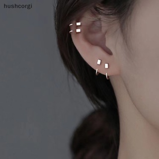 [hushcorgi] ใหม่ พร้อมส่ง ต่างหูตะขอ รูปกระดูก สวยหรู 1 คู่