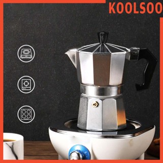 [Koolsoo] หม้อชงกาแฟ เอสเปรสโซ่ สไตล์อิตาลี อุปกรณ์เสริม สําหรับห้องครัว ตั้งแคมป์กลางแจ้ง