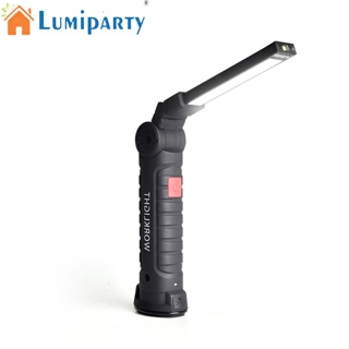 Lumiparty ไฟฉาย Led หมุนได้ 360 องศา ชาร์จ Usb กันลื่น สว่างมาก สําหรับทํางาน