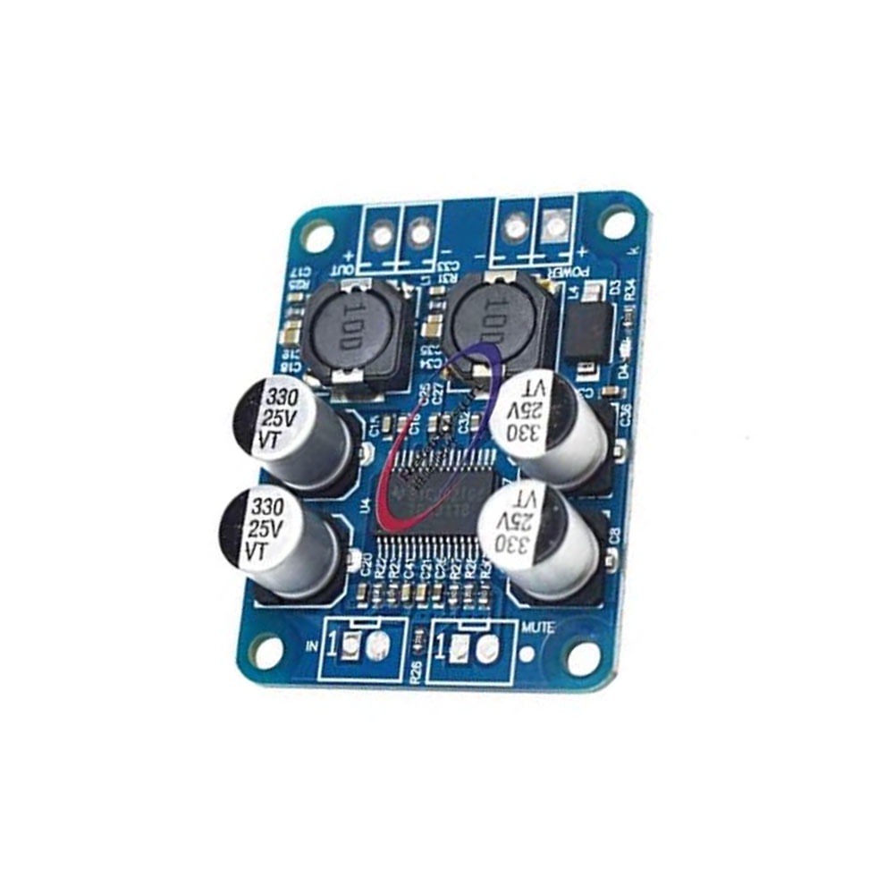 บอร์ดขยายเสียงดิจิทัลโมโน TPA3118 PBTL 1X60W 12V 24V
