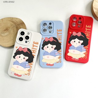 OPPO Reno 8Z 7Z 4F 5G เคสออปโป้ สำหรับ Snow White เคส เคสโทรศัพท์