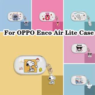 【ของแท้】เคสหูฟัง แบบนิ่ม แบบใส ลายสุนัข Kulomi &amp; Laurel สําหรับ OPPO Enco Air Lite