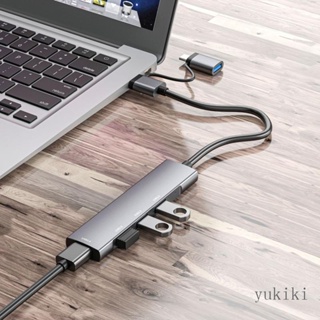 Kiki อะแดปเตอร์ฮับ USB Type C 4 พอร์ต 5Gbps ถ่ายโอนข้อมูล