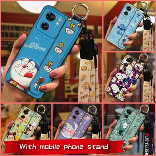 Phone Holder Back Cover Phone Case For MOTO Edge40 Shockproof Anti-dust ring Cartoon Waterproof Kickstand protective Cute