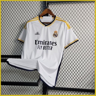 เสื้อกีฬาแขนสั้น ลายทีมชาติฟุตบอล Real M Jersey 23-24 ชุดเหย้า