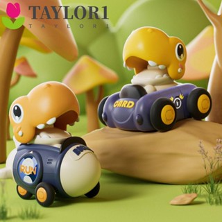 Taylor1 โมเดลรถยนต์พลาสติก รูปการ์ตูนไดโนเสาร์น่ารัก ของเล่นสําหรับเด็กอนุบาล