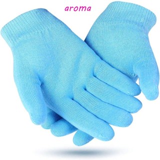 Aroma ถุงมือเจลสปา บํารุงมือ มือแห้ง นุ่ม ซ่อมแซมความงาม ขัดผิว มือ ให้ความชุ่มชื้น ซ่อมแซมผิวแตก ถุงมือรักษามือ