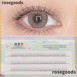 Rosegoods1 ขนตาปลอม ตัว V นิ่ม ใส 5 6 7 มม. สําหรับผู้หญิง DIY