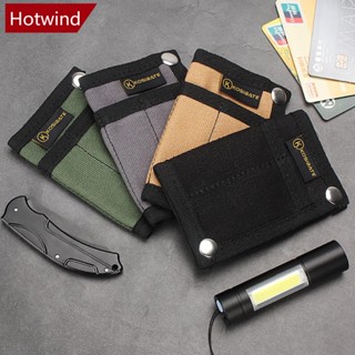 Hotwind กระเป๋าผ้าใบ EDC อเนกประสงค์ ขนาดเล็ก แบบพกพา ป้องกันการสูญหาย สําหรับใส่บัตร G8Z7