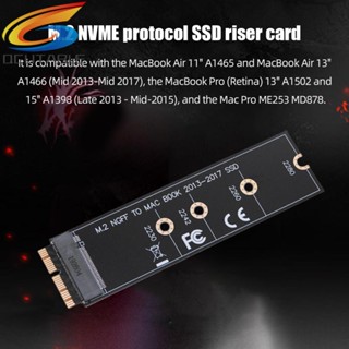 [Qcutable.th] อะแดปเตอร์การ์ดแปลง M.2 NVME SSD PCIE3.0 SSD สําหรับ Pro A1465 A1466 A1398 A1502