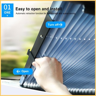 ม่านบังแดดหน้าต่างรถยนต์ พับเก็บได้ พับเก็บได้ พร้อมม่านบังแดด ป้องกันรังสียูวี ปรับได้ เพื่อความเป็นส่วนตัว