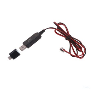 Bonj สายชาร์จแบตเตอรี่ลิเธียม USB 4 2V 3 7V และอะแดปเตอร์ Type-C