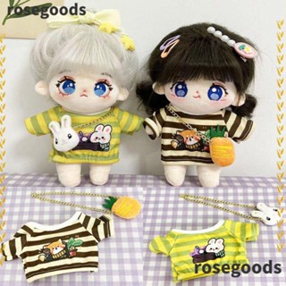 Rosegoods1 เสื้อยืด ผ้าฝ้าย 20 ซม. สําหรับตุ๊กตาไอดอล