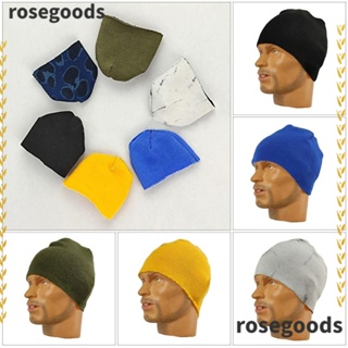 Rosegoods1 หมวกผ้าถัก 1/6 ขนาดเล็ก อุปกรณ์เสริม สําหรับตกแต่งบ้านตุ๊กตา