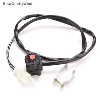 Blowgentlywind สวิตช์ปุ่มกดสตาร์ทเตอร์ สีแดง สําหรับรถจักรยานยนต์วิบาก ATV UTV Dual Sport BGW