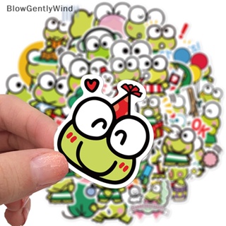 Blowgentlywind สติกเกอร์ ลายอนิเมะ Kero Keroppi น่ารัก สําหรับตกแต่งสมุดไดอารี่ โทรศัพท์มือถือ แล็ปท็อป 50 ชิ้น BGW