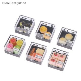 Blowgentlywind โมเดลเค้กขนมหวานจิ๋ว 1:12 อุปกรณ์เสริม สําหรับตกแต่งบ้านตุ๊กตา BGW