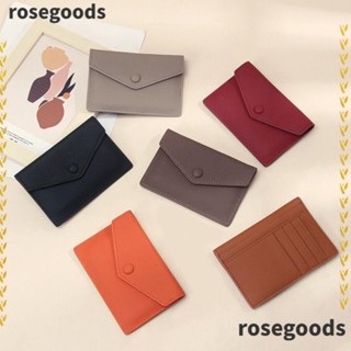 Rosegoods1 กระเป๋าใส่บัตรเครดิต หนังแท้ ขนาดเล็ก