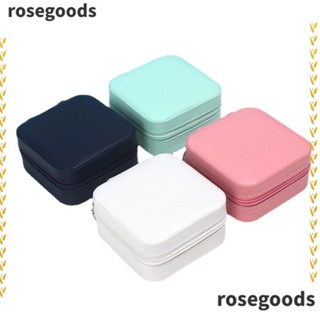 Rosegoods1 กล่องเก็บเครื่องประดับ มีซิป พร้อมกระจก