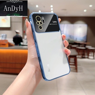 Andyh เคสโทรศัพท์มือถือแบบนิ่ม TPU ใส กันรอยกล้อง ชุบไฟฟ้า สําหรับ Redmi Note 10S 10 4G