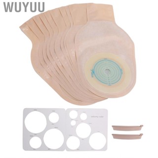 Wuyuu 10pcs Ostomy Bag One?Piece Disposable Colostomy Bags Ileostomy Stoma Su