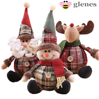 Glenes ตุ๊กตาซานตาคลอส กวางเรนเดียร์ ของขวัญปีใหม่ สําหรับตกแต่งบ้าน คริสต์มาส