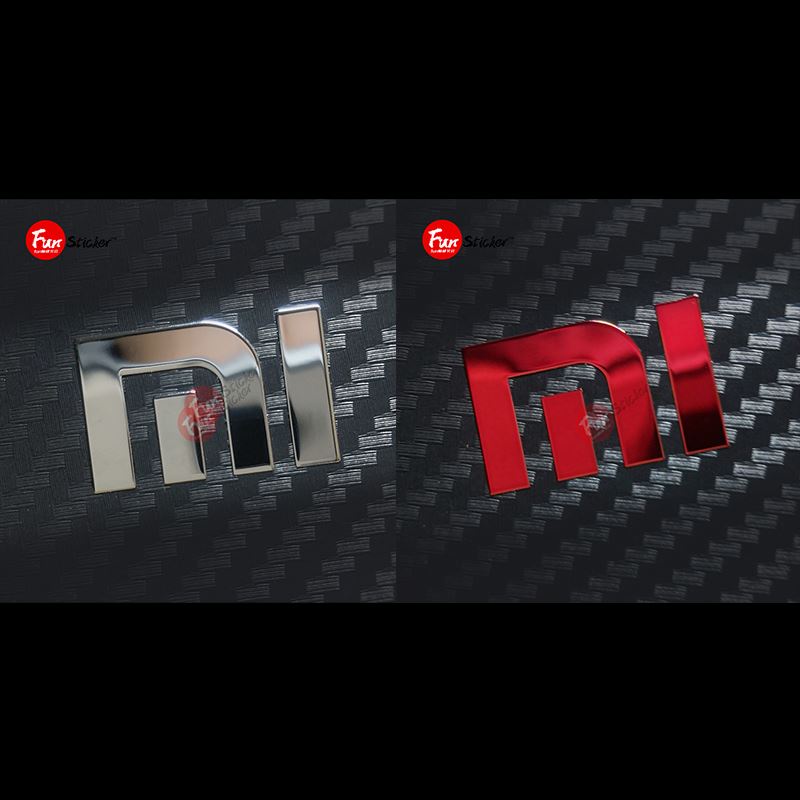 สติกเกอร์โลหะ ลายโลโก้ MI Xiaomi Mijia สําหรับติดตกแต่งโทรศัพท์มือถือ คอมพิวเตอร์ โน๊ตบุ๊ค