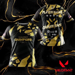 Promo CHAMPION เสื้อยืด เกม Valorant สําหรับ Life Gamer CSGO Fortnite pubg PC GAMING