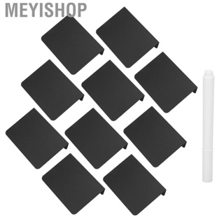 Meyishop 10pcs Mini Chalkboard Set Display Black Buffet Signs for Wedding Manicure Store Nail Art Tool