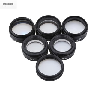 【DREAMLIFE】Barlow Auxiliary Objective Glass Lens 0.3X,0.35X,0.5X,0.75X,1X,2X, For Industry