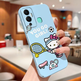 เคสโทรศัพท์มือถือ ฟิล์มกันรอยกล้อง ลายแมว Hello Kitty สําหรับ Infinix Hot 9 10 11 Play Note 12 G96 Smart 6 Tecno Pova Neo Active