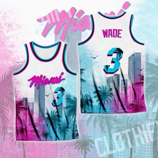 เสื้อแจ็กเก็ต NBA MIAMI HEAT DWYANE WADE #3