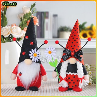 Creative Halloween Ladybug Faceless Doll 2023 ตกแต่งตุ๊กตาของขวัญตกแต่งบ้าน -FE