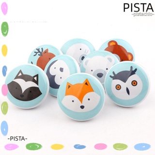 Pista ลูกบิดเซรามิค สไตล์นอร์ดิก สําหรับดึงเฟอร์นิเจอร์ ตู้เสื้อผ้าเด็ก 2 ชิ้น