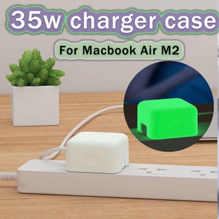 ใหม่ เคสยางซิลิโคน เรืองแสง สําหรับ MacBook Air M2 35W 2023 Air 15