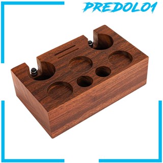 [Predolo1] ฐานวางแผ่นแทมเปอร์กาแฟเอสเพรสโซ่ แบบไม้ และที่วางแผ่นกรอง สําหรับเคาน์เตอร์ บาร์กาแฟ