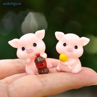 Widefigure โมเดลฟิกเกอร์ รูปหมูน่ารัก ขนาดเล็ก สําหรับตกแต่งบ้าน สวน